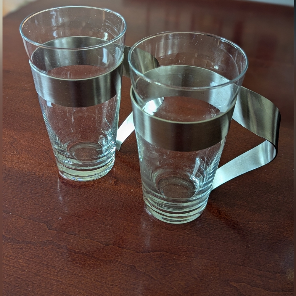 Villeroy & Boch Set Of 2 Wave Latte Tall Glasses